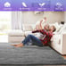 Light Grey Area Rug, 8' x 10' Soft Fluffy Area Rugs for Living Room Bedroom Kids