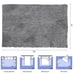 Light Grey Area Rug, 8' x 10' Soft Fluffy Area Rugs for Living Room Bedroom Kids