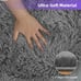 Light Grey Area Rug, 8' x 10' Soft Fluffy Area Rugs for Living Room Bedroom Kids