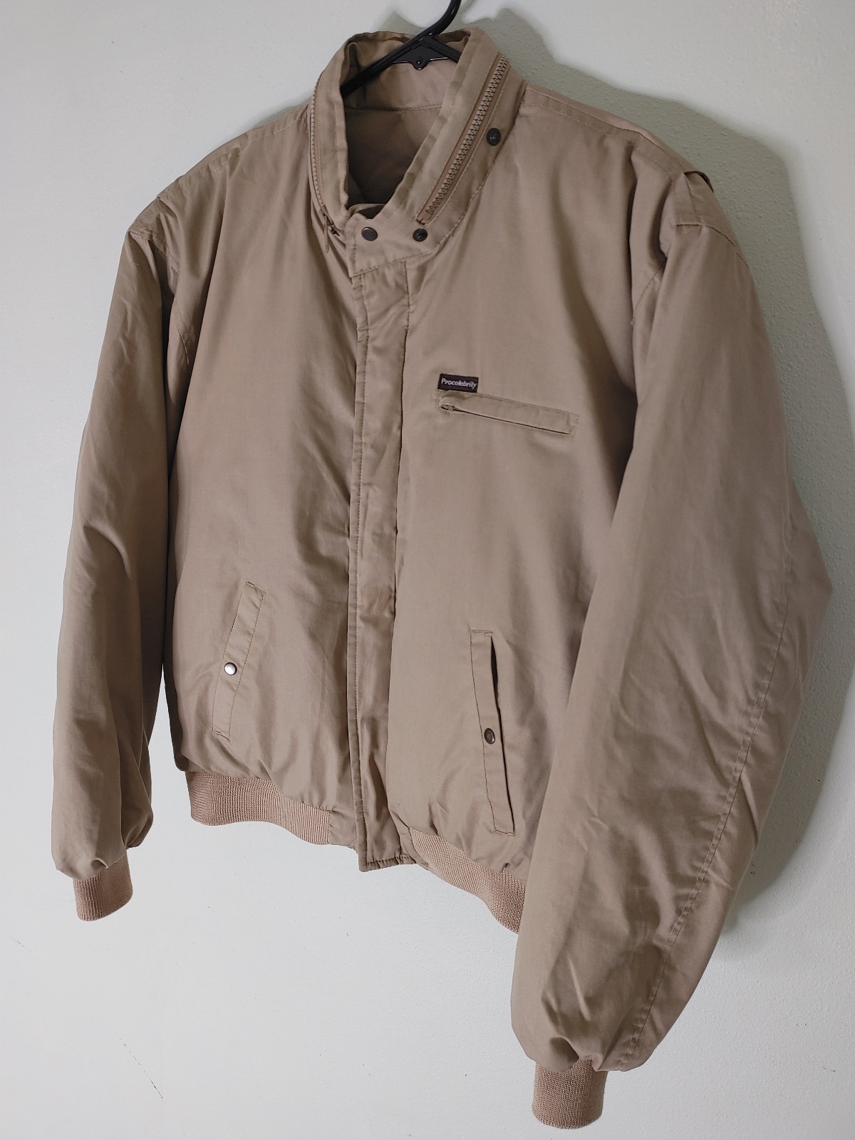 Vintage Pro Celebrity khaki bomber jacket