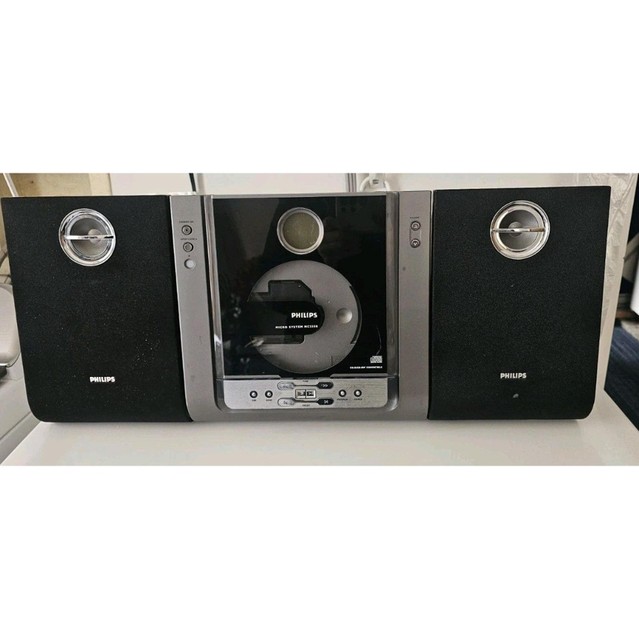 Philips Micro System MC235B Music FM/AM CD Player Wall Mountable - Black