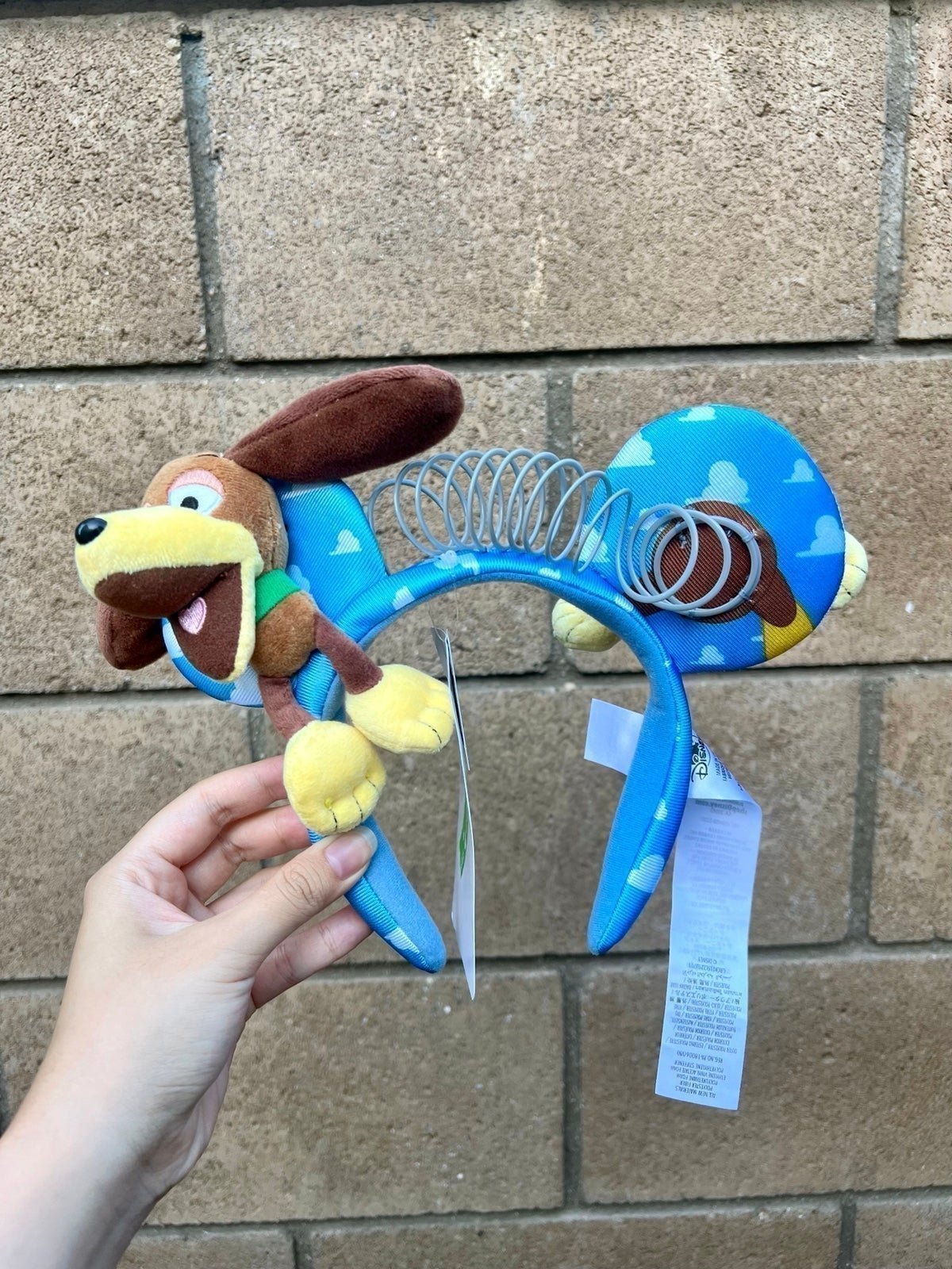 Pixar Toy Story Slinky Dog blue sky cloud Disney Ears Headband buzz lightyear