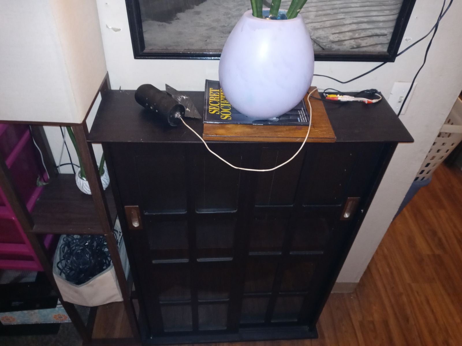 Black bookshelf