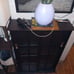 Black bookshelf