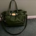 Michael Kors Large Green Tote Purse- leather shoulder bag/crossbody