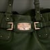 Michael Kors Large Green Tote Purse- leather shoulder bag/crossbody