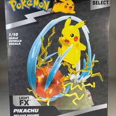 JAZWARES Select Pokemon Pikachu 1/10 Scale Deluxe Figure Light FX NEW!