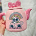 Hello kitty Tea Pot Ceramic Blue Sky Claywork