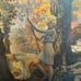 Golden Hour, 1929 trimmed Edison Mazda Lamp Calendar by Maxfield Parrish