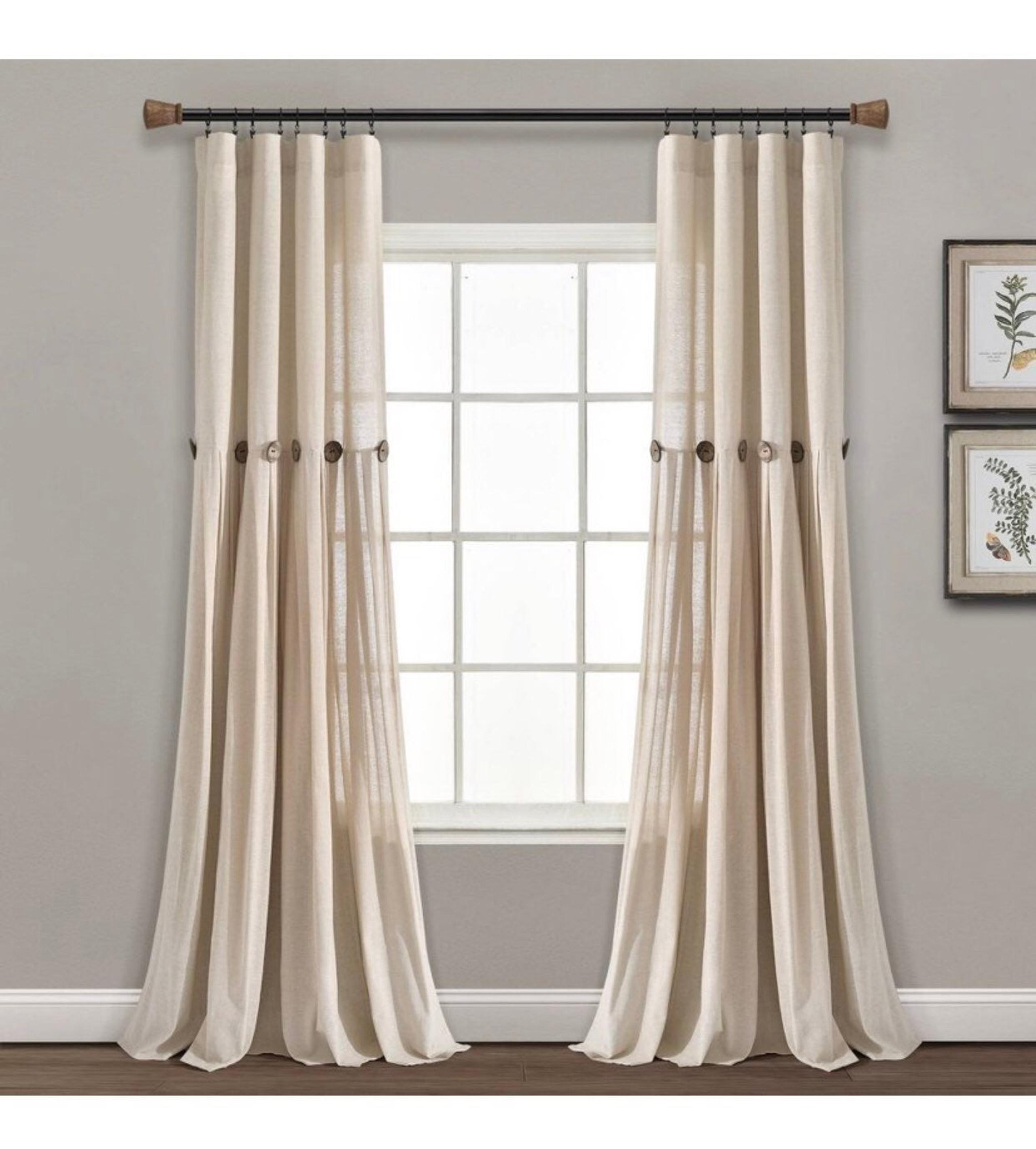 Lush Decor 95”x40” light filtering curta