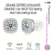 1 ct GENUINE MOISSANITE DIAMOND 18KG/925 halo earrings studs