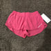 Brand New Lululemon Hotty-Hot Low Rise Shorts 2.5 Lined, Lip Gloss Size 10 Women