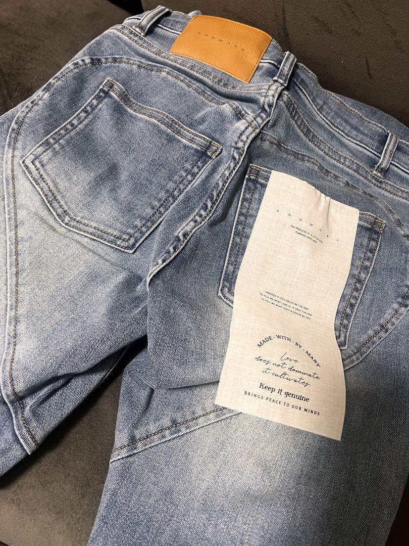 クラシック andmary Heart S denim flare hip パンツ