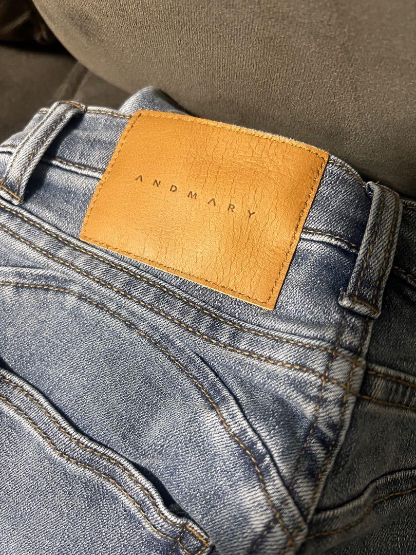 andmary Heart hip flare denim S