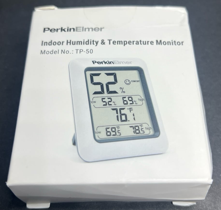 PerkinElmer Sealed Hygrometer Indoor Thermometer Room Thermometer Humi