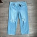 NWT Torrid Perfect Wide Leg Vintage Stretch Denim Jeans Distressed Size 18R
