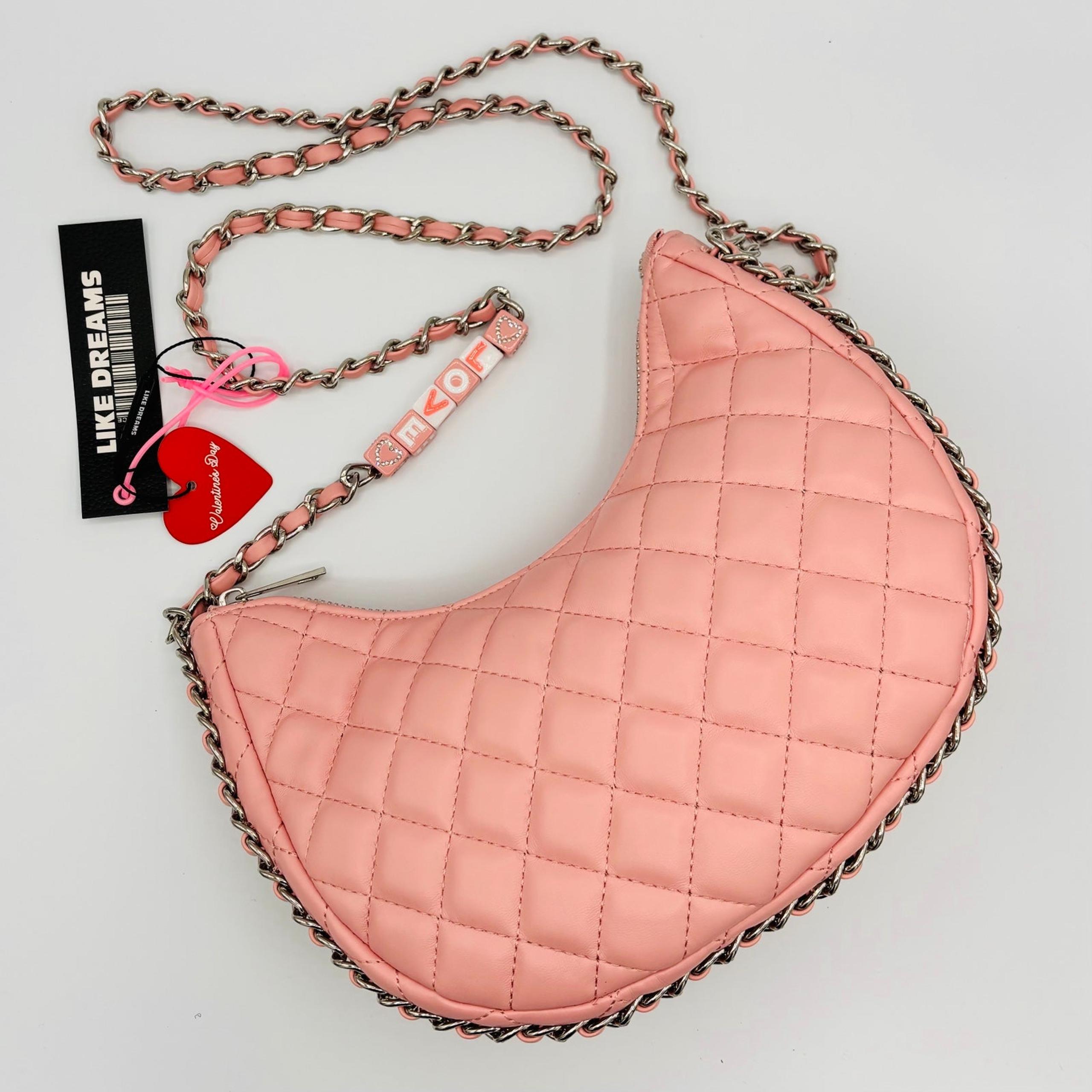 Like Dreams Pink Quilted Crossbody Bag