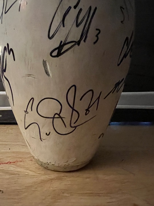 Pittsburgh Penguins signed bowling pin