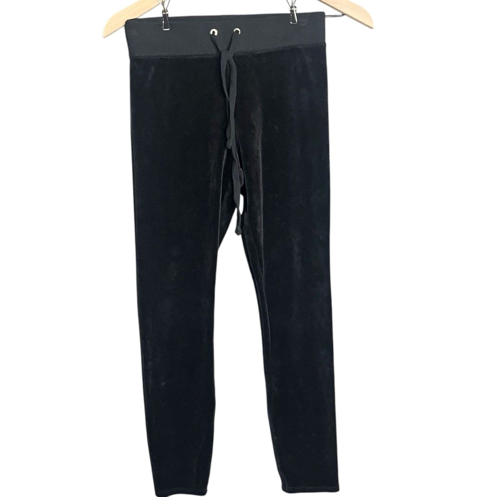 Juicy Couture Black Label Velour Rodeo Drive Leggings Black Size XS