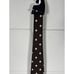 Seaward & Stearn England Silk Tie Brown With White Polka Dot