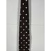 Seaward & Stearn England Silk Tie Brown With White Polka Dot