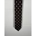 Seaward & Stearn England Silk Tie Brown With White Polka Dot