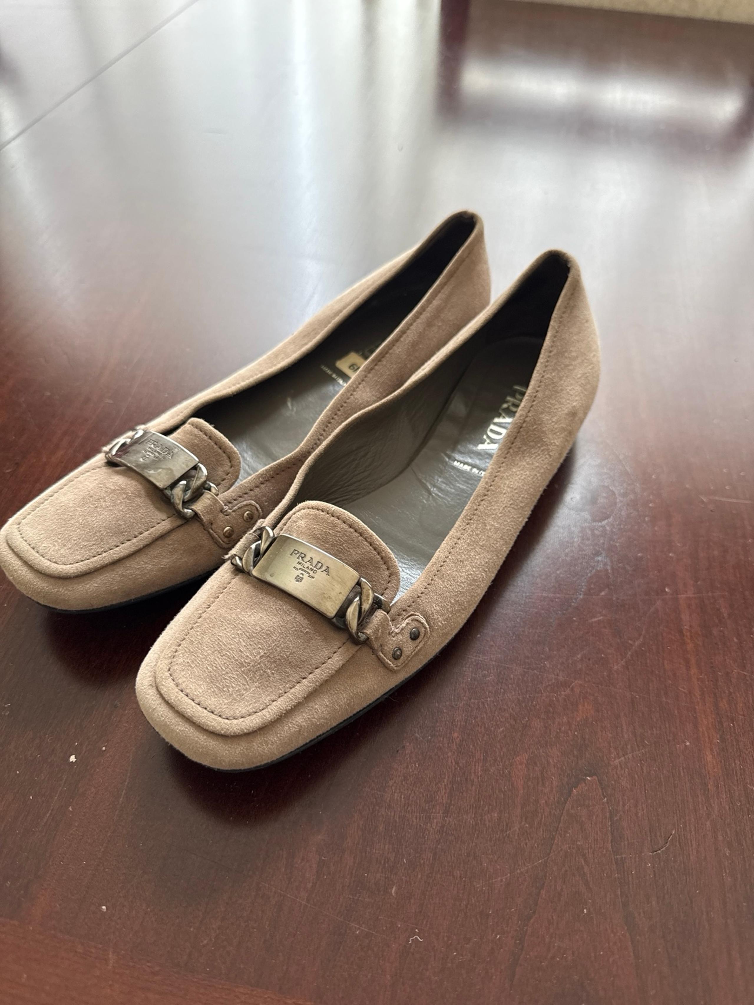 vintage suede prada shoes