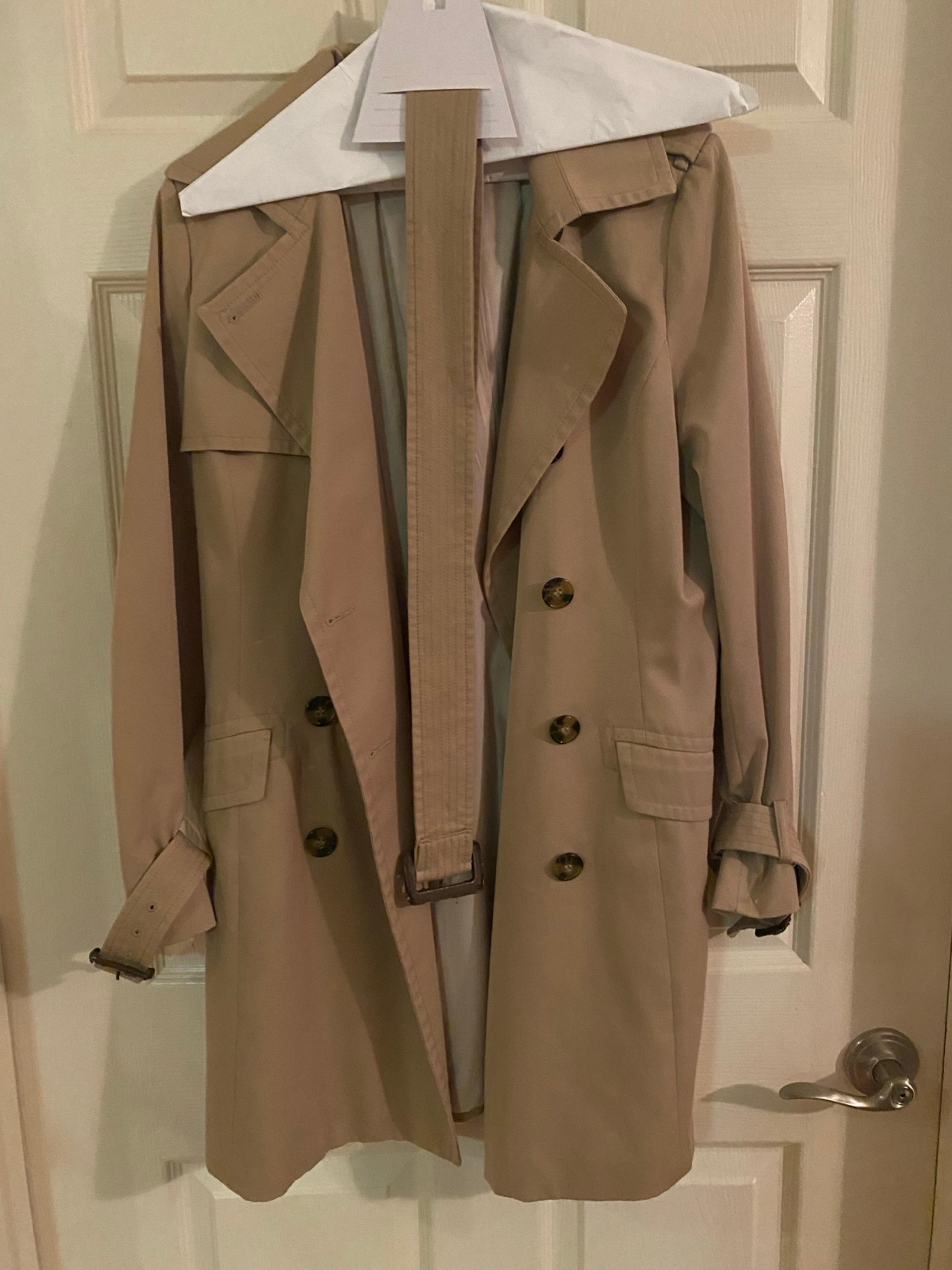 Beige H&M Trench Coat Size 10