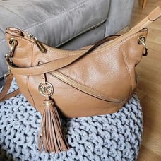 Michael Kors Brown Leather Tassel Satchel