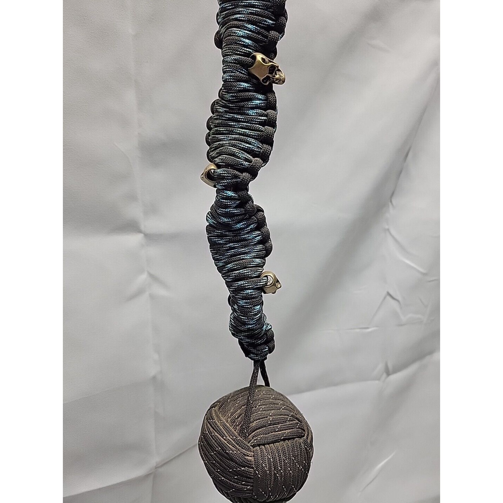 30 Paracord Motorcycle Get Back Whip for Handlebar Biker Whip With Pool 8 Ball