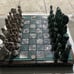 Vintage Antique Maya vs. Spanish Conquistadors Chess Set