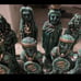 Vintage Antique Maya vs. Spanish Conquistadors Chess Set