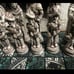 Vintage Antique Maya vs. Spanish Conquistadors Chess Set