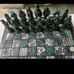 Vintage Antique Maya vs. Spanish Conquistadors Chess Set