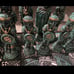 Vintage Antique Maya vs. Spanish Conquistadors Chess Set