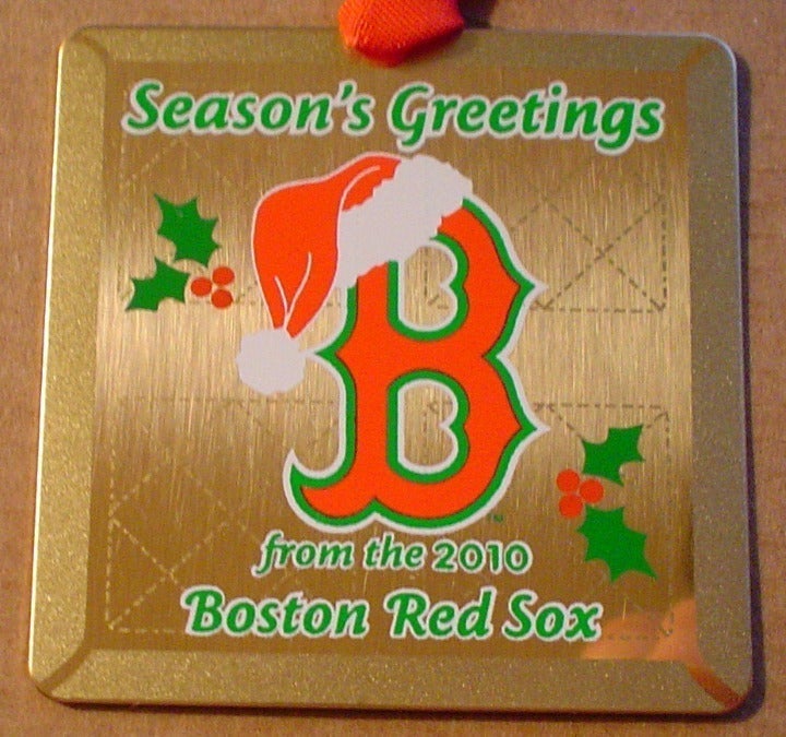 BOSTON RED SOX 2010 LIMITED EDITION CHRISTMAS ORNAMENT TEAM ISSUE