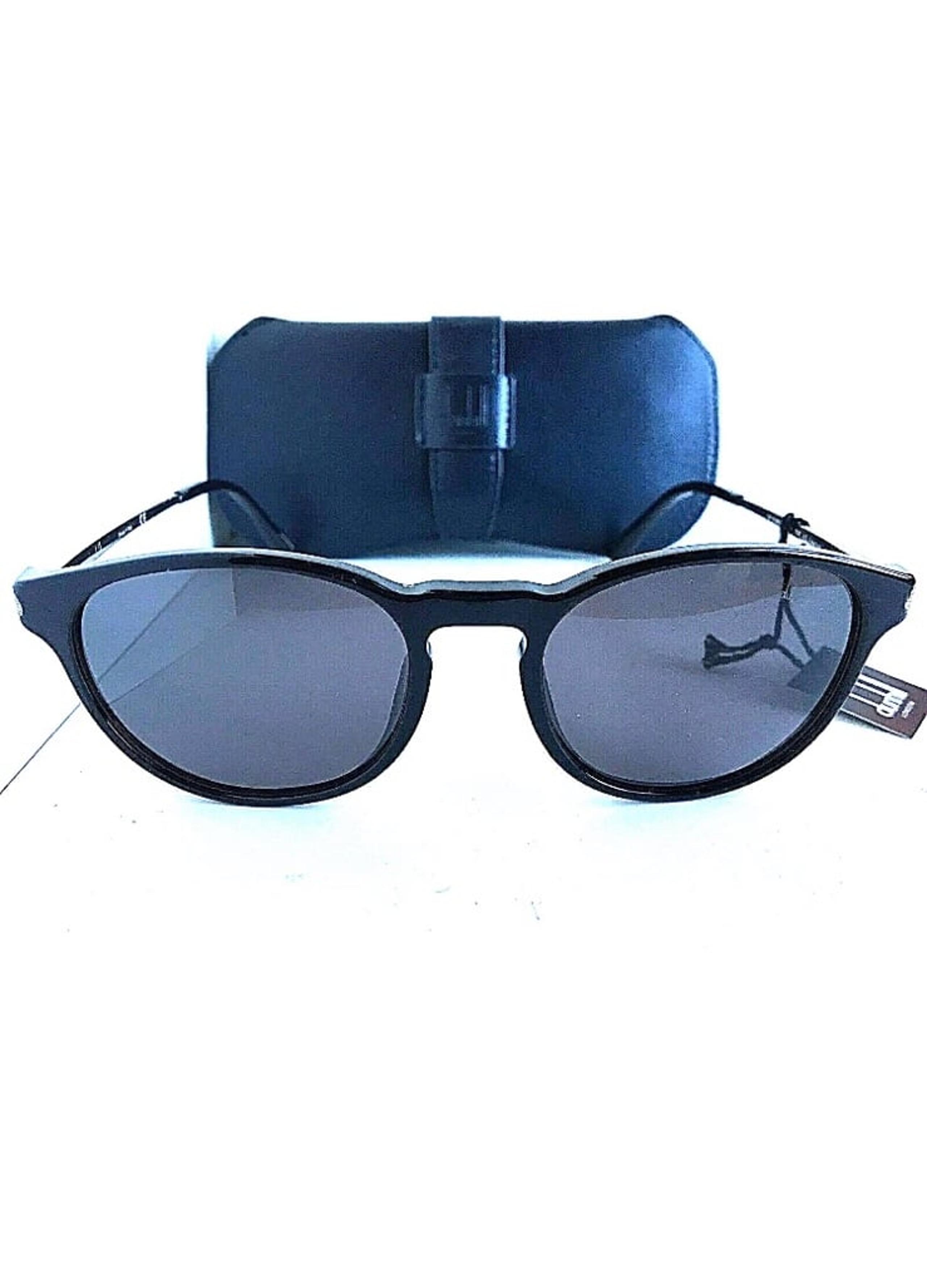 New Polarized Dunhill SDH006 700P Black 52mm Round Men's Sunglasses G