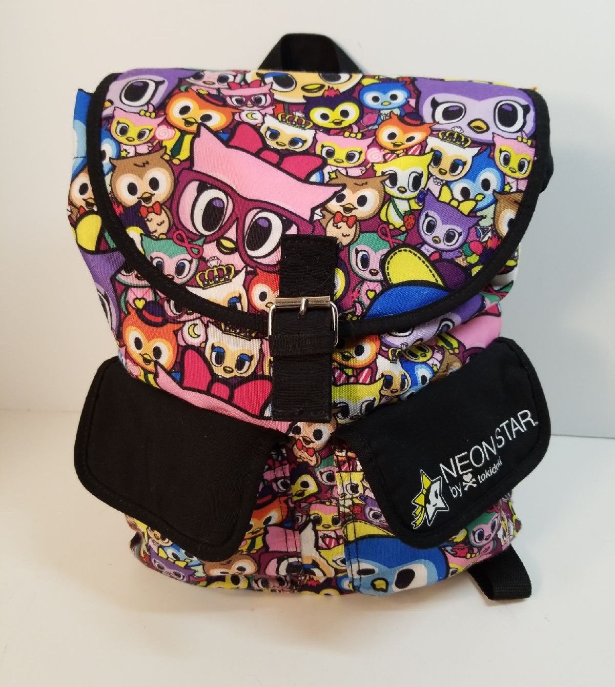 tokidoki Crossbody Bag Neon Star Owl Canvas Purse Adjustable Strap Tokidoki NWT tokidoki Crossbody Bag Neon Star Owl Canvas Purse Adjustable Strap Tokidoki NWT
