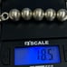 Vintage sterling silver 925 beaded ball bead link bracelet 7.25”