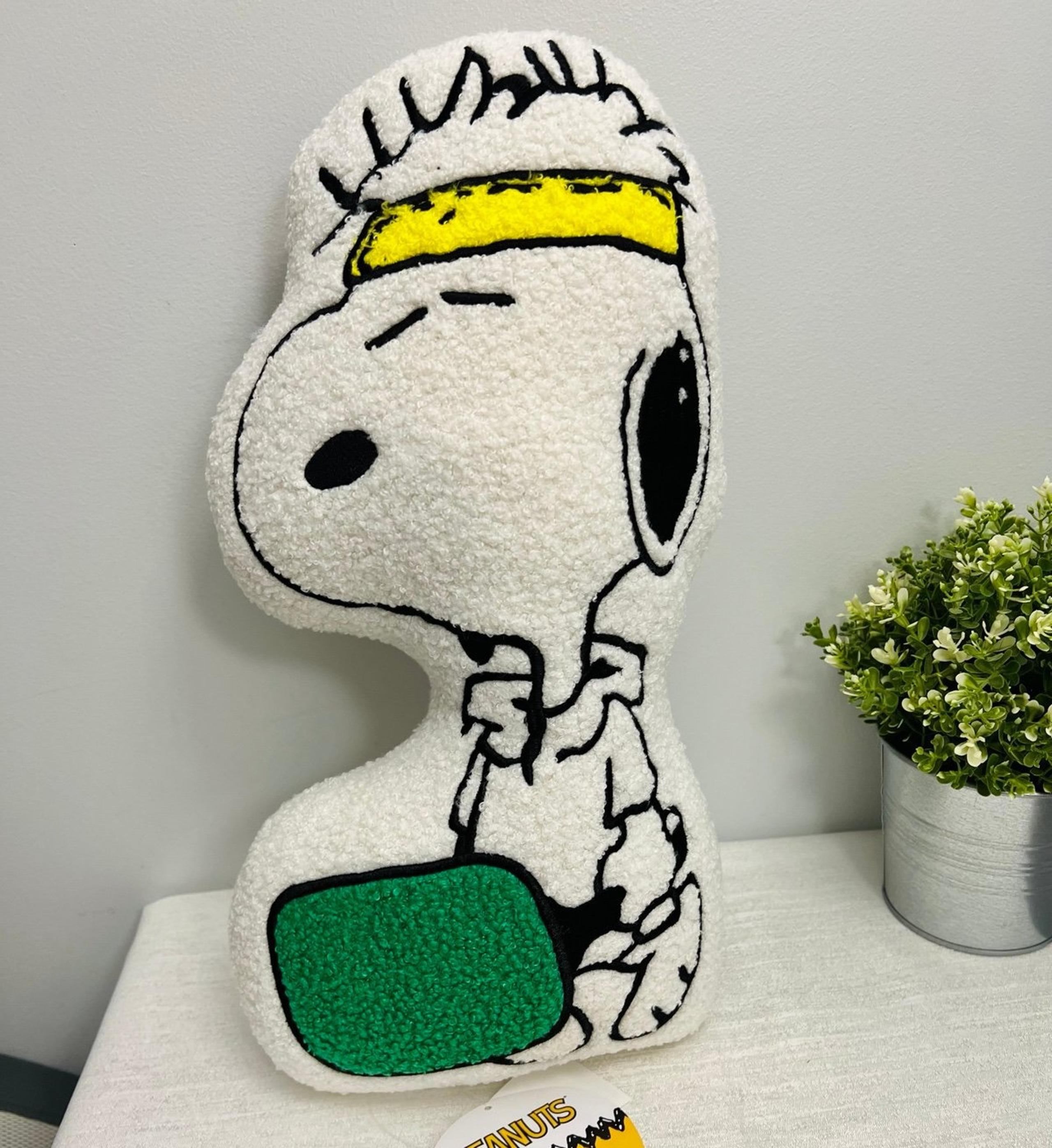 NEW Peanuts Snoopy Pickle Ball Sherpa Decorative Pillows Rare Collectible New