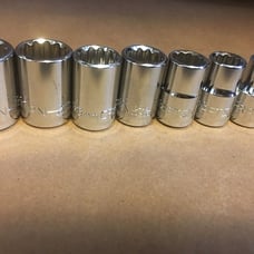 Craftsman Socket Set 3/8 Drive 15 Piece 12 Pt Point Metric Chrome