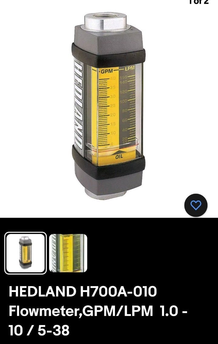 HEDLAND FLOW METER H700A-010