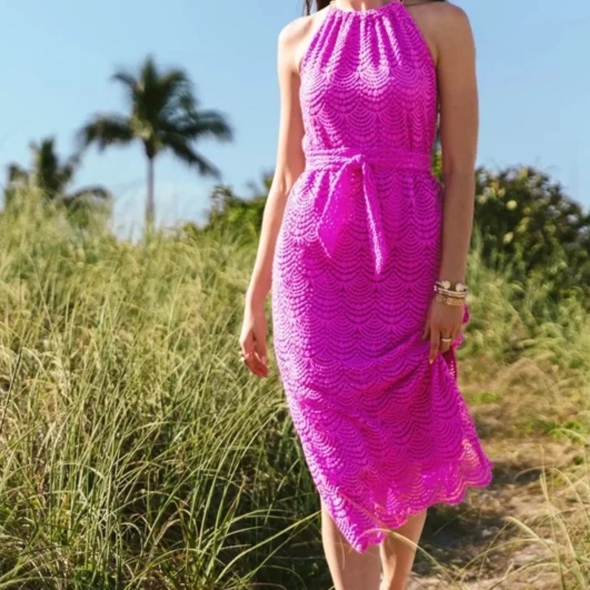 NWOT! Lilly Pulitzer Bingham Lace Midi Dress - Size Small