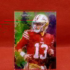 Brock Purdy 49ers #47/50 Limited Edition Edward Vela Artist Autograph auto RC