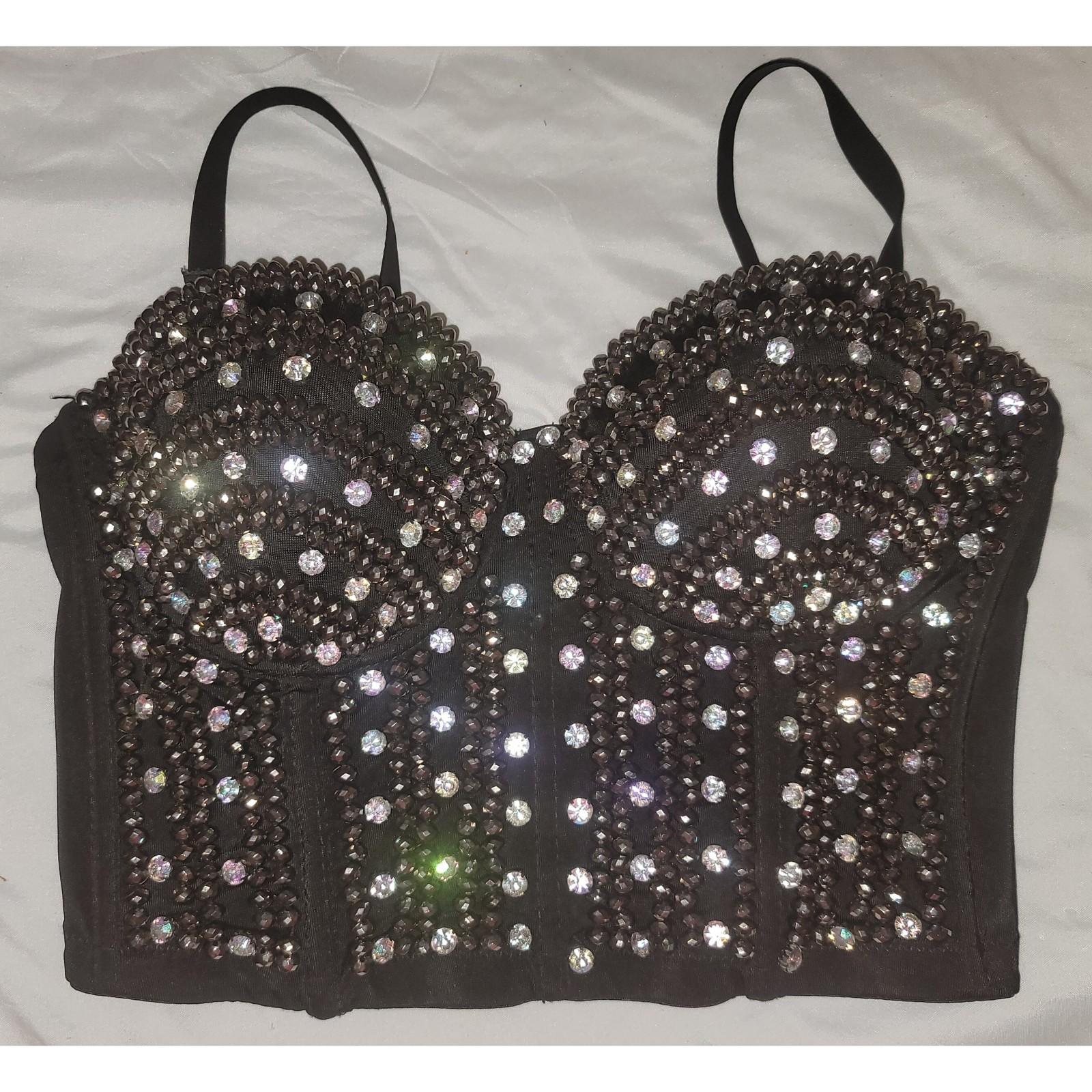 Embellished cropped top