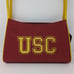 USC Trojans Purse Shoulder Handbag Sandol Red Gold Licensed NCAA Zipper Pocket