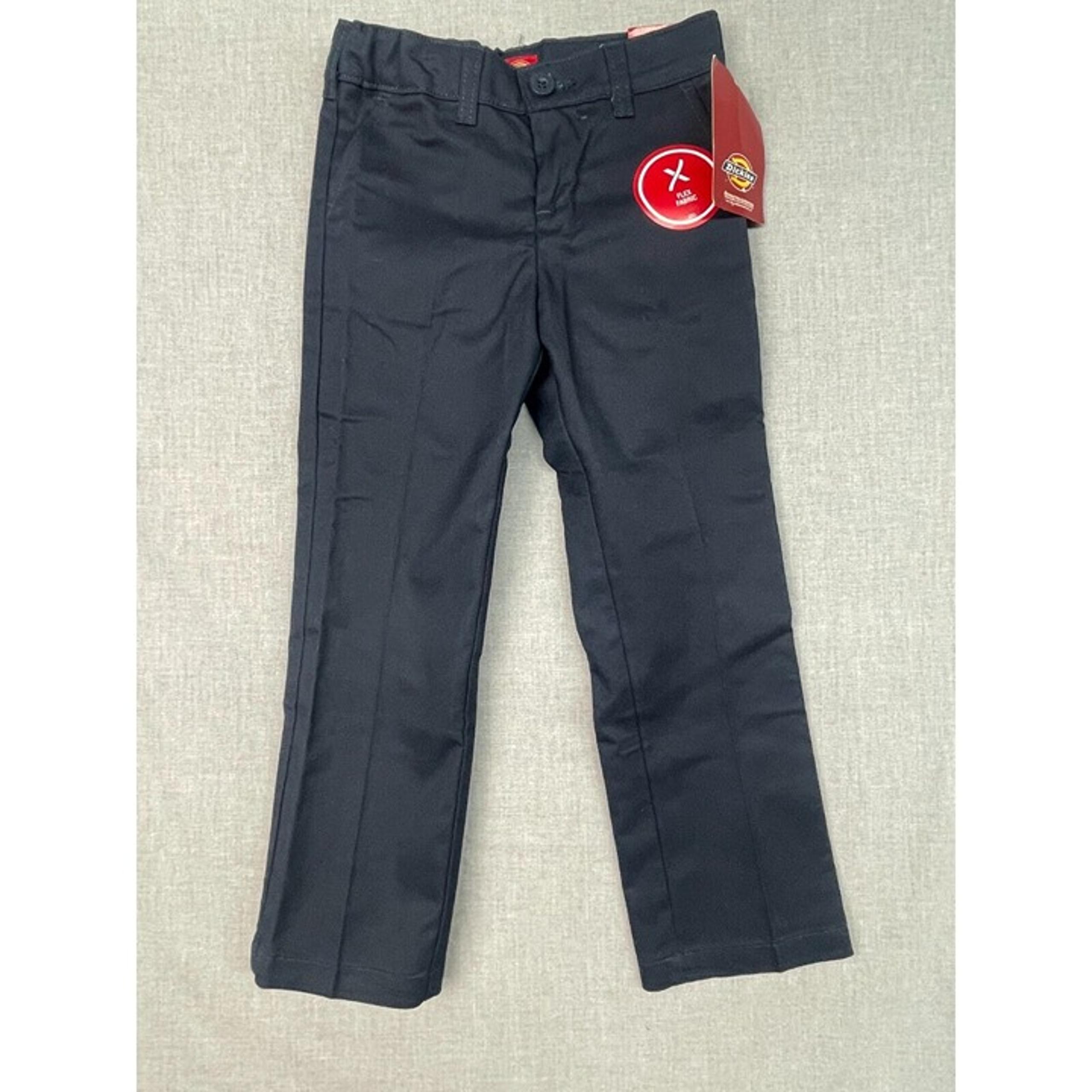 NEWT Girl's Dickies 5 Reg Slim Fit Flex Fabric Straight Leg Flat Front Pants