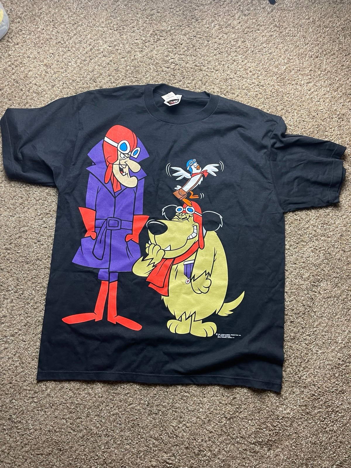 Vintage T-shirt Hanna Barbera Muttley Wacky Races 90s