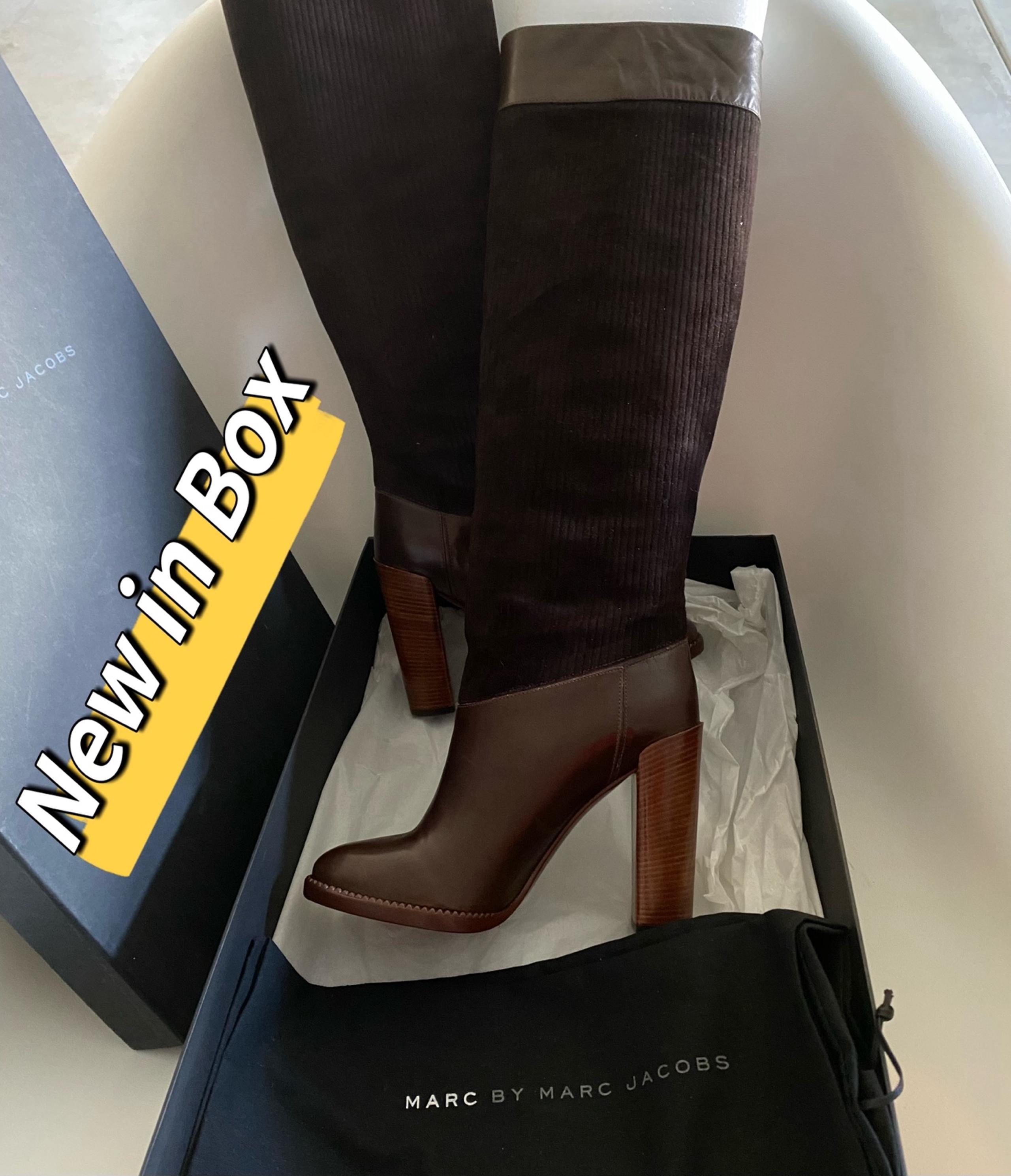 Brand NEW! Marc by Marc Jacobs Corduroy Effect Tall Boots NIB！