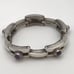 Vintage Stunning Chunky Sterling Silver Mexico Amethyst Bracelet